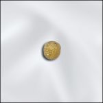 Base Metal Plated 3Mm Sparkle Bead W/.9Mm Hole (Gold Plated)