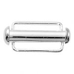 STERLING SILVER 4X20MM TUBE CLASP