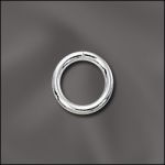 Base Metal Plated 18 G .040X7Mm Od Jump Ring Round - Open (Silver Plated)