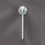 Sterling Silver 4mm Ball Post