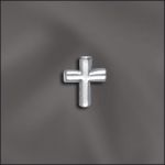 Sterling Silver 8x6.5 Cross Bead
