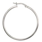 Sterling Silver Click Down Hoop - 2mm Square Tubing / 35mm OD