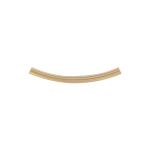 Gold Filled Curved Tube - 2x25mm with 1.7mm ID