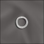 Base Metal Plated 20 G .032X5Mm Od Jump Ring Round - Open (Silver Plated)