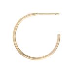 Gold Filled 20mm Wire Hoop with .74mm Post