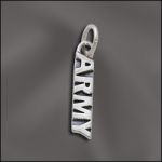 STERLING SILVER CHARM - "ARMY"