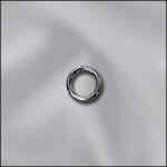 Base Metal Plated 22GA/.025X4mm OD Round Jump Ring - Closed (Gun Metal)