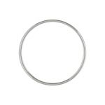 Sterling Silver 25mm Round Link - Closed .040"/1mm/18GA