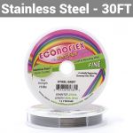Econflex Stainless Steel Hobby Beading WIre - Fine Diameter 30ft