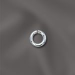 STERLING SILVER 20 GA .032"?4MM OD JUMP RING ROUND - OPEN