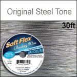 30' .019"/24G/.50mm Soft Flex Wire Steel Tone 49 STD
