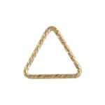 Gold Filled Link/Jump Ring - Closed 7.5MM Sparkle Triangle 21Ga/.76MM/.028"