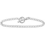 Sterling Silver 7.5" Bracelet - Double Link Chain w/Toggle Clasp