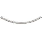 Sterling SIlver Round Curved Tube - 2X35mm