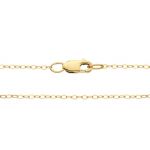 Gold Filled 24" Fine Flat Cable Chain with 8mm Lobster Claw