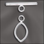 Sterling Silver 11mm Oval Toggle Clasp