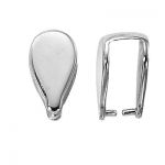 2 Pcs Silver Large Fancy Pinch Bail 25mm Long , Silver Plated Over Cop –  oppy's