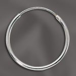 Sterling Silver Endless Hoop w/Hinged Wire - 1.25mm Tubing / 18mm OD