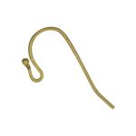 Brass Ear Wire with 1mm Ball - .025"/.64mm/22 GA Wire