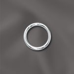 Sterling Silver Round Closed Jump Ring - .032"/7mm OD - 20 GA