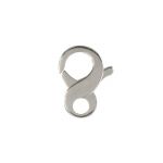 Sterling Silver 10.5mm Infinity Figure 8 Lobster Claw Clasp