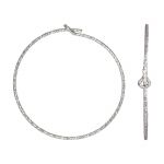 Sterling Silver 20mm Sparkle Wire Beading Hoop / .7mm Wire