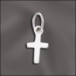 Silver Filled Charm - Small Solid Cross