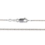 Sterling Silver Finished E-Coat Neck Chain - Twisted Diamond Cut Rope w/ Lobster Claw Clasp - 18"