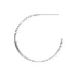 Sterling Silver 25mm Wire Hoop with .74mm Post