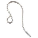 Sterling Silver Ear Wire .028"/.7mm/21 GA Round Wire