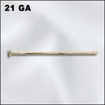 Base Metal Plated 1" Head Pin .028/.7Mm/21Ga Head Diameter 1.8Mm (Gold Plated)
