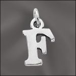 STERLING SILVER CHARM - SMALL F