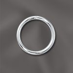 Sterling Silver Round Closed Jump Ring - .040"/10Mm OD - 18 GA