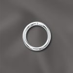 STERLING SILVER 18 GA .040"/7.5MM OD JUMP RING ROUND - OPEN
