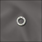 (D) Base Metal Plated 20GA .032X4mm OD Round Jump Ring - Closed (Silver Plated)