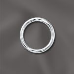 STERLING SILVER 18 GA .040"/10MM OD JUMP RING  ROUND  - OPEN