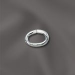 Silver Filled 19 Ga .036"/4X6mm Od Jump Ring  Oval - Open