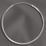 Sterling Silver Endless Hoop w/ Hinged Wire - 1.25mm Tubing / 35mm OD