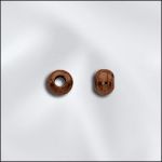 Antique Copper Smooth Rondelle Bead with 1mm Hole - 3.2mm