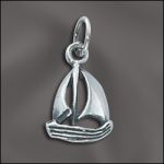 STERLING SILVER CHARM - SAIL BOAT