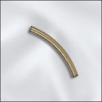 BMP ANTIQUE BRASS 2.5X25MM CURVED TUBE