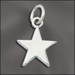 STERLING SILVER CHARM - SOLID STAR