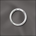 Base Metal Plated 18 G .040X10Mm Od Jump Ring Round - Open (Silver Plated)