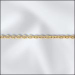 Base Metal Plated Round Cable Chain (Gold Plated)