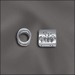 Sterling Silver 8.5mm "Family" Bead W/4.5mm Hole - Large Hole