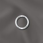 Sterling Silver 21 Ga .028"/6Mm Od Jump Ring Round - Closed