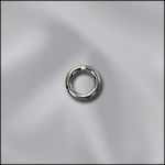 Base Metal Plated 20GA .032X4mm OD Round Jump Ring - Closed (Gun Metal)