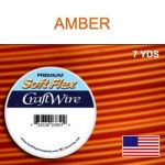 (D) 7 Yds .040"/18G/1.02Mm Craft Wire Amber