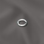STERLING SILVER 22 GA .025X3X4MM OD JUMP RING OVAL - CLOSED