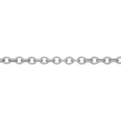 Silver filled round cable chain